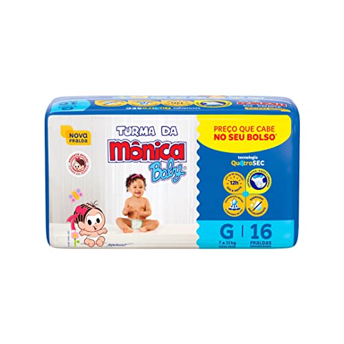 Fralda Descartavel Turma Monica g C/16un