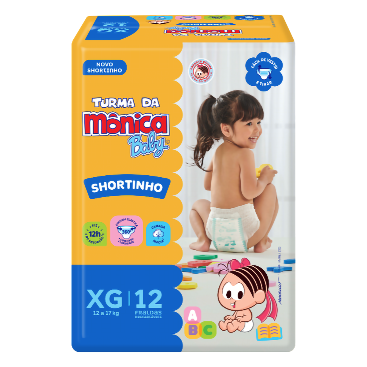 Fralda Descartavel Turma Monica Xg C/12un