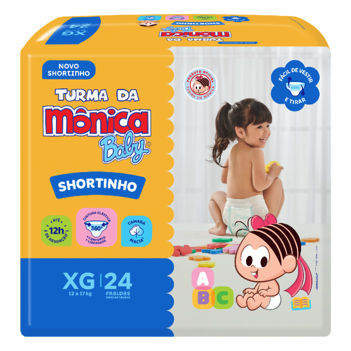 Fralda Descartavel Turma Monica Xg C/24un