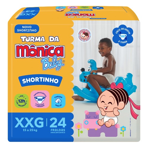Fralda Descartavel Turma Monica Xxg C/24un