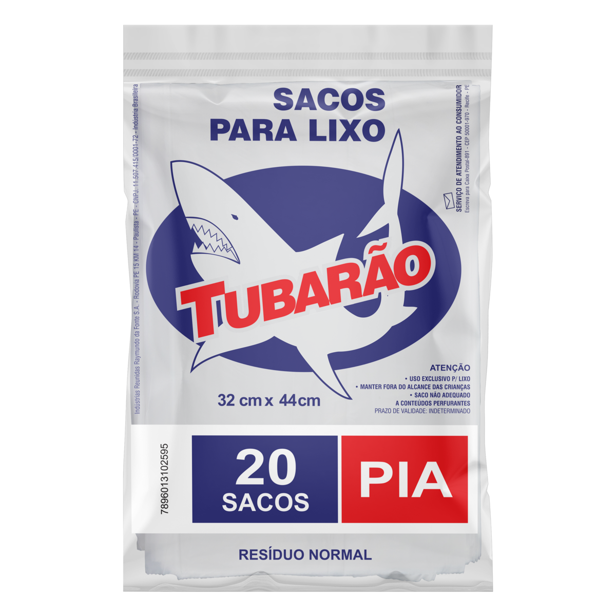Saco Pia Tubarao 32x44 Cm