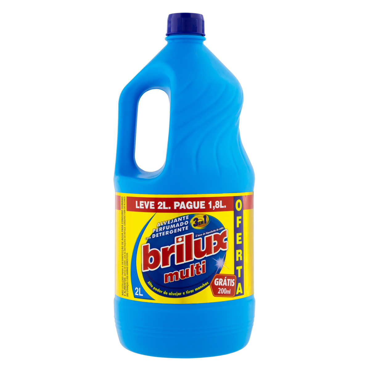 Alvejante Liquido Brilux Lv 2l Pg 1,8l