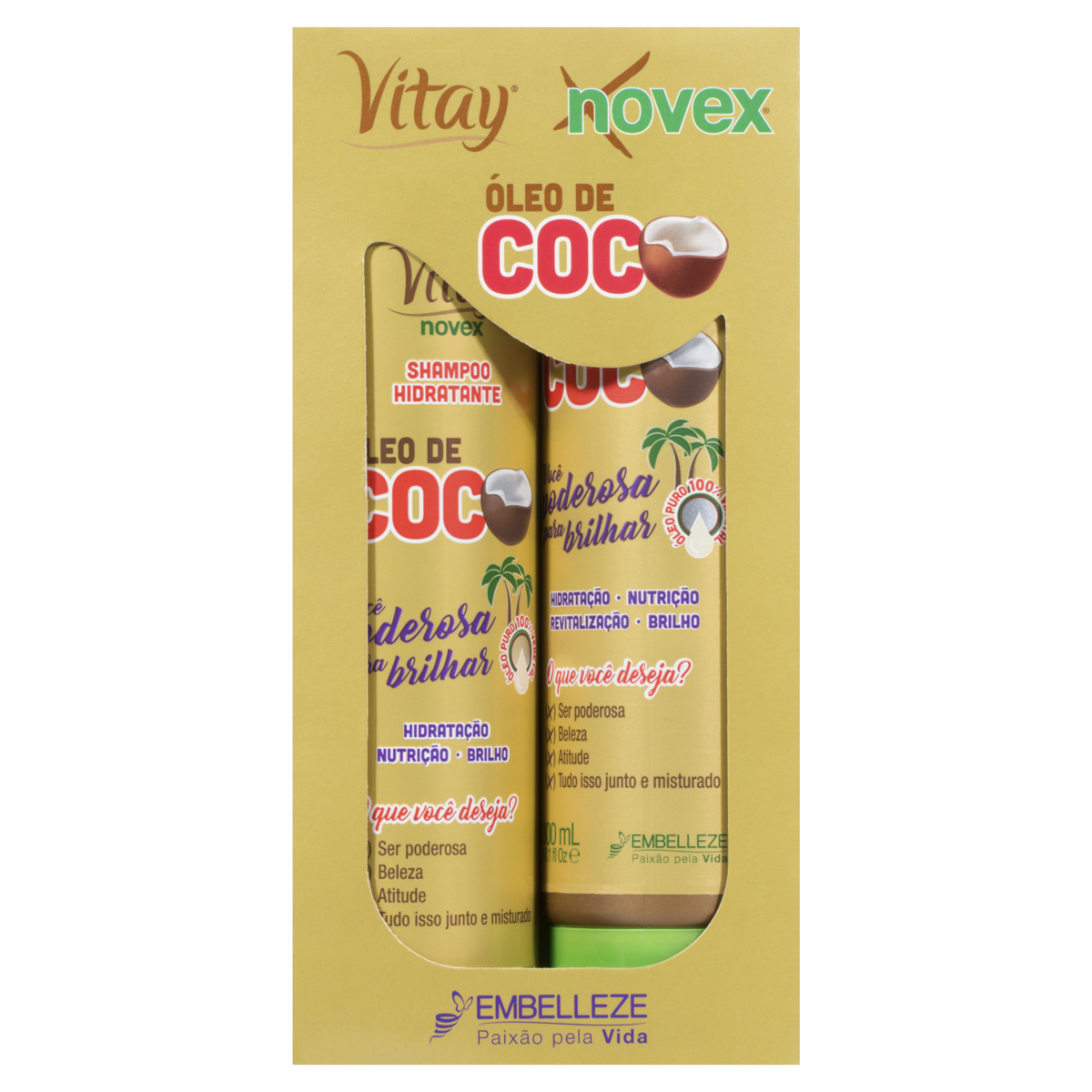 Kit Shampoo+cond Novex 300ml