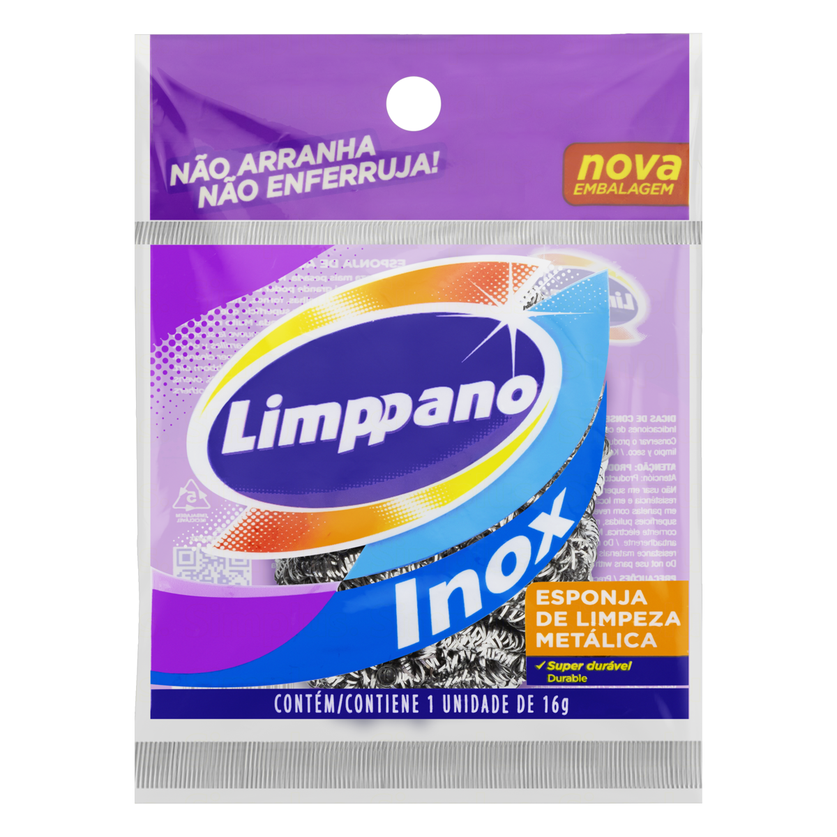 Esponja De Aco Inox Limppanno 16g