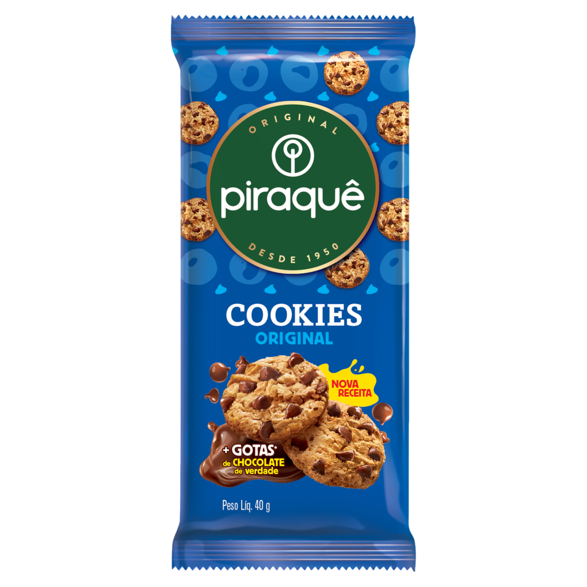 Biscoito Cookies Piraque 40g