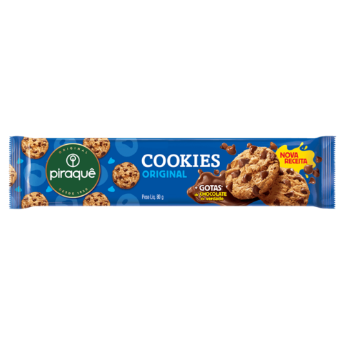 Biscoito Cookies Piraque 80g