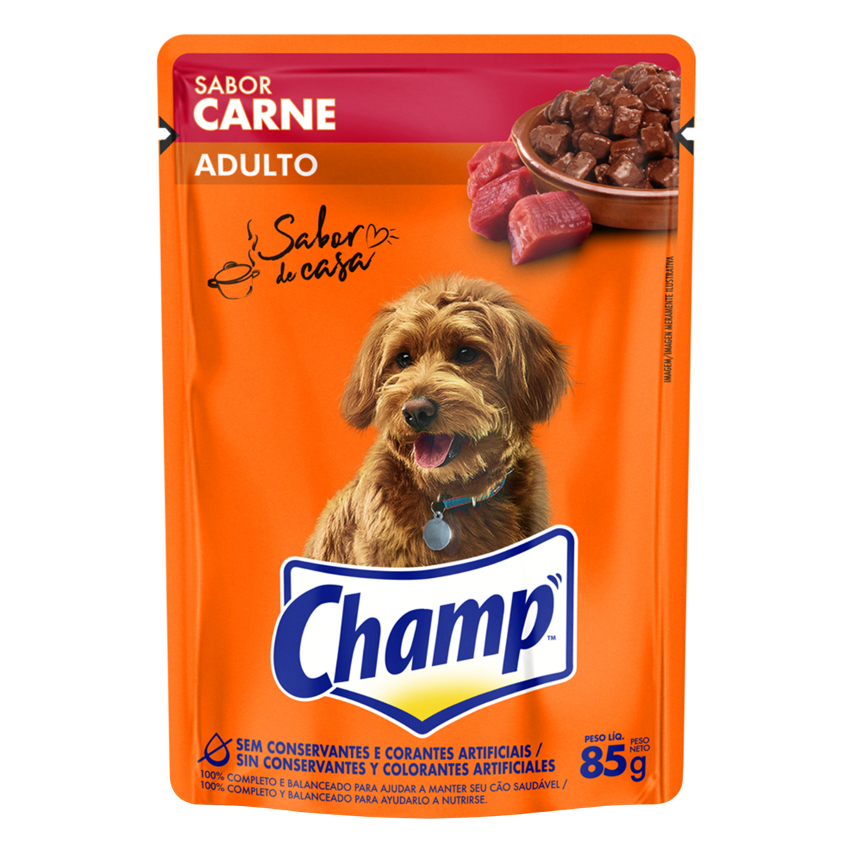 Racao Champ Pouch Adulto 85g