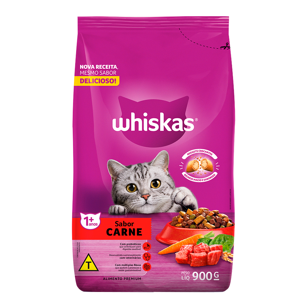 Racao Adulto Whiskas 900g