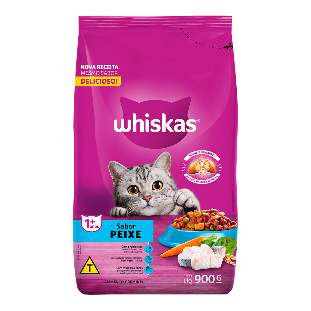 Racao Adulto Whiskas 900g