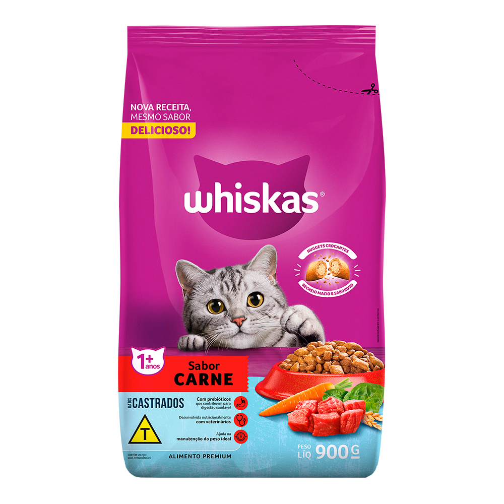 Racao Adulto Whiskas 900g