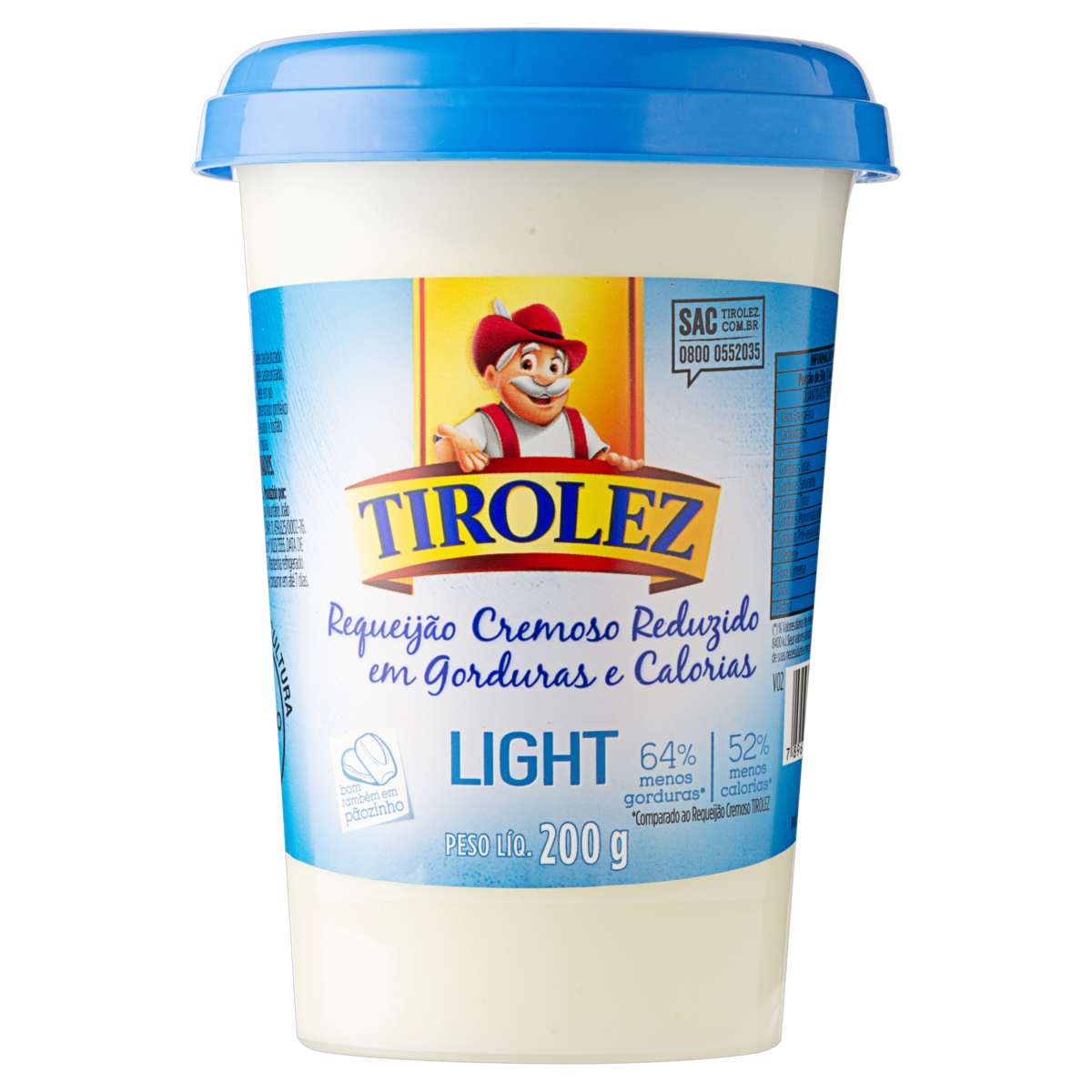 Requeijao Tirolez Light 200g