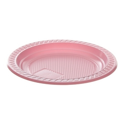 Prato Desc Festinha Rosa C/10 15cm