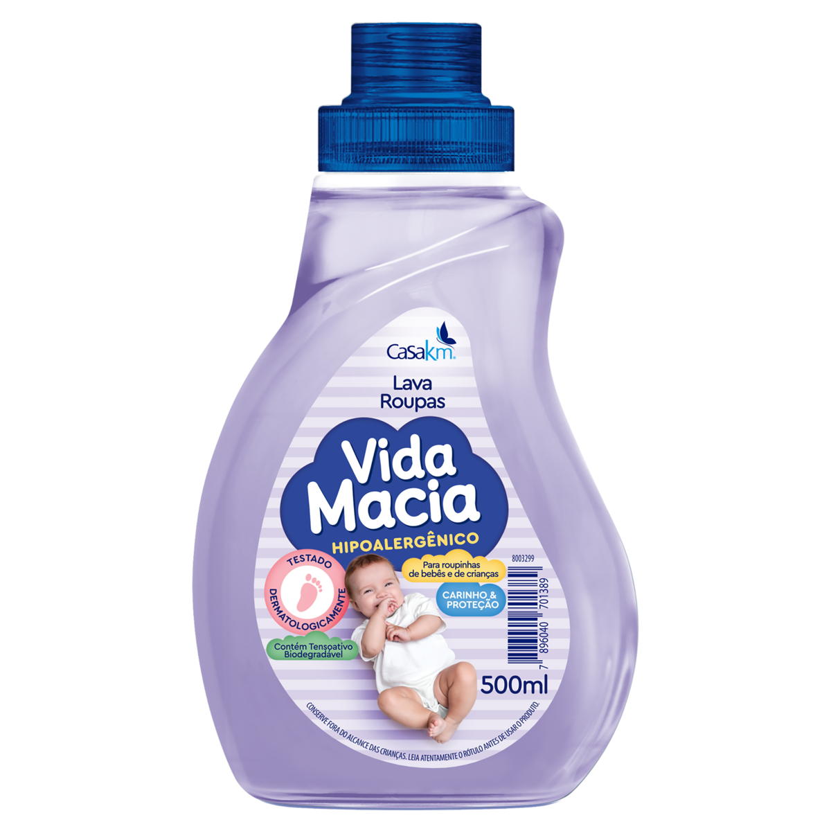 Lava Roupas Vida Macia Inf Liq 500ml