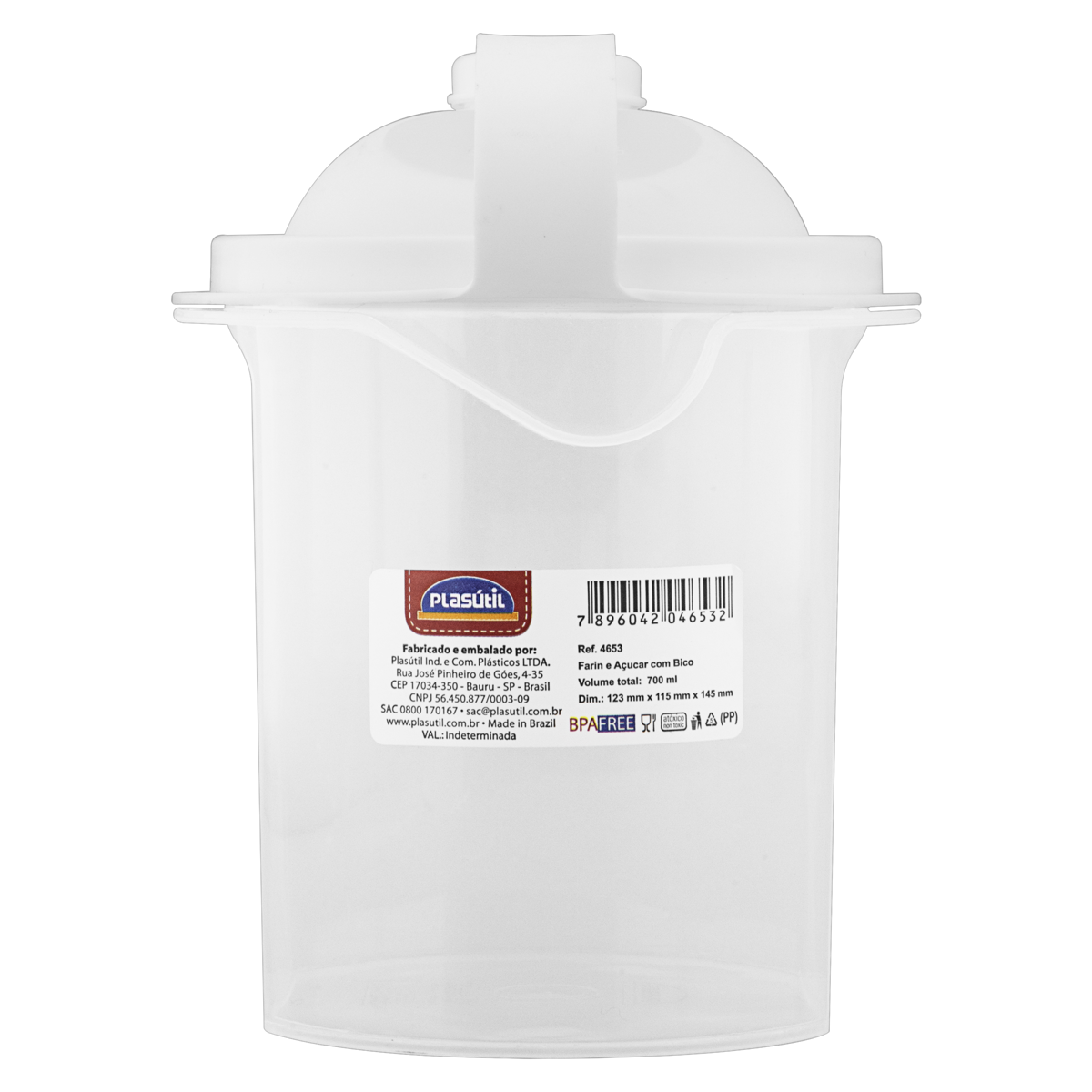 Farinheiro e Acucareiro Plasutil 700ml