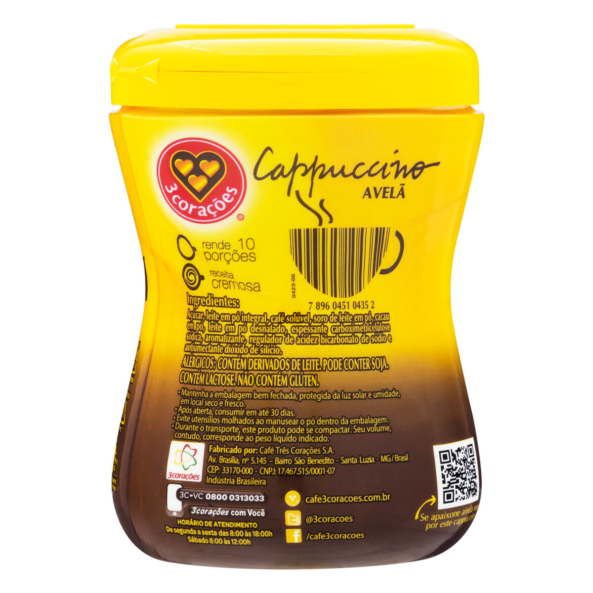 Cappuccino 3 Coracoes 200g