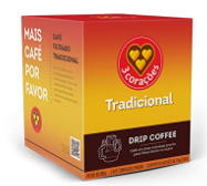 Cafe Drip Coffee 3 Coracoes 10g