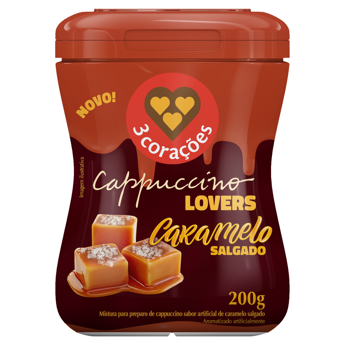 Cappuccino 3 Coracoes 200g