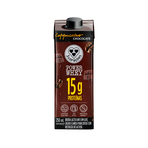 Cappuccino Power Whey 3 Coracoes 250g
