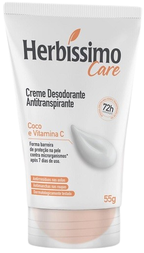 Desodorante Creme Herbissimo Bisnaga 55g