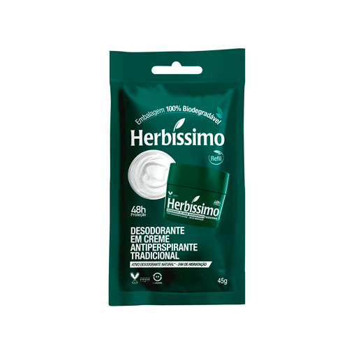 Refil Desodorante Creme Herbissimo 45g