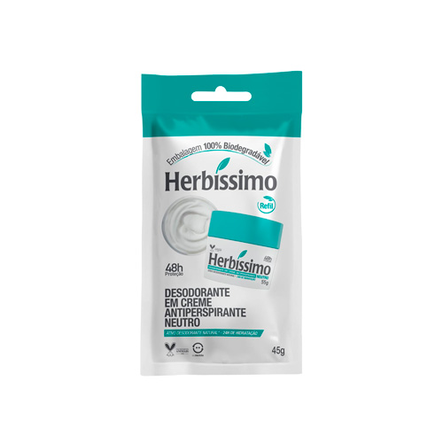 Refil Desodorante Creme Herbissimo 45g