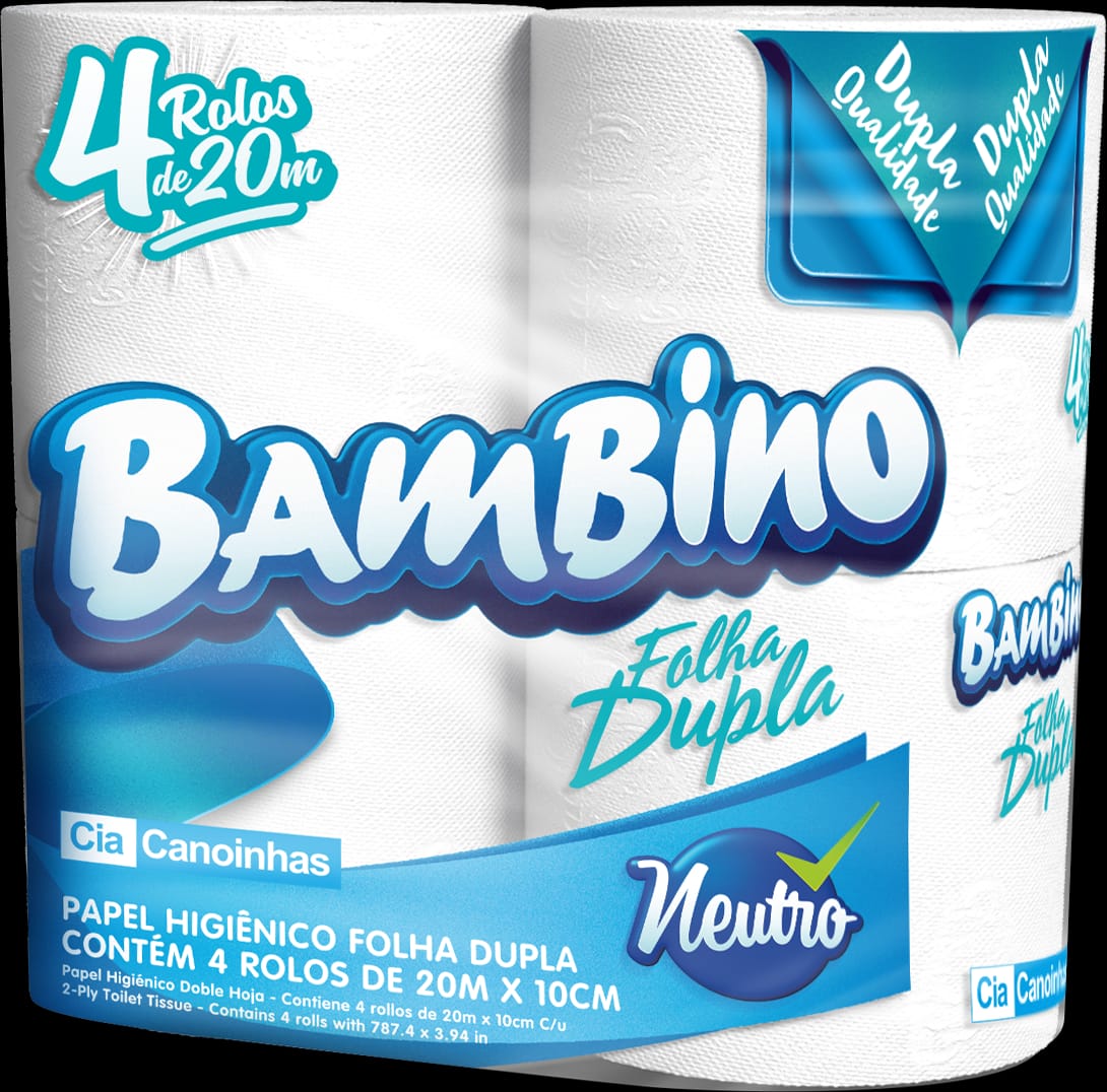 Papel Higienico Bambino C/4un 20m