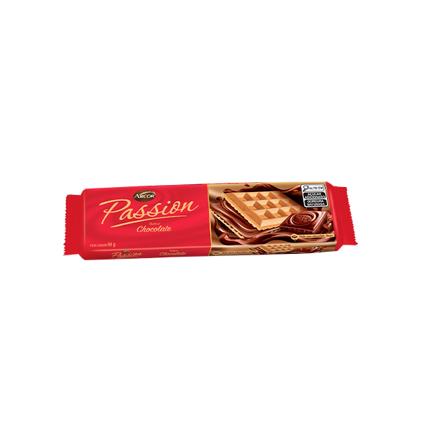 Biscoito Wafer Passion Arcor 80g