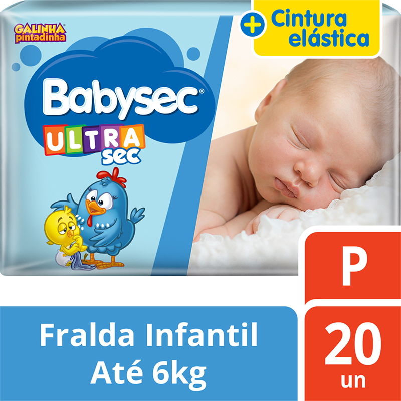 Fralda Descartavel Babysec p 20un