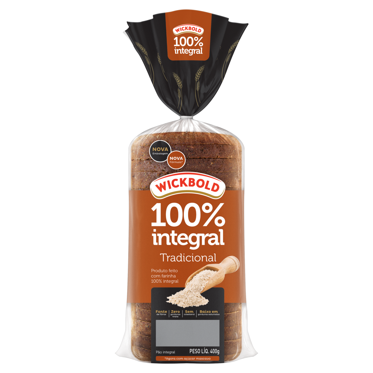 Pao Forma 100% Nutricao Wickbold 350g