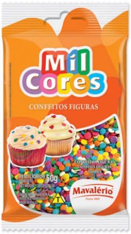 Confeito Mil Cores Figuras 50g
