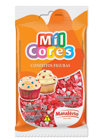 Confeito Mil Cores Figuras 50g