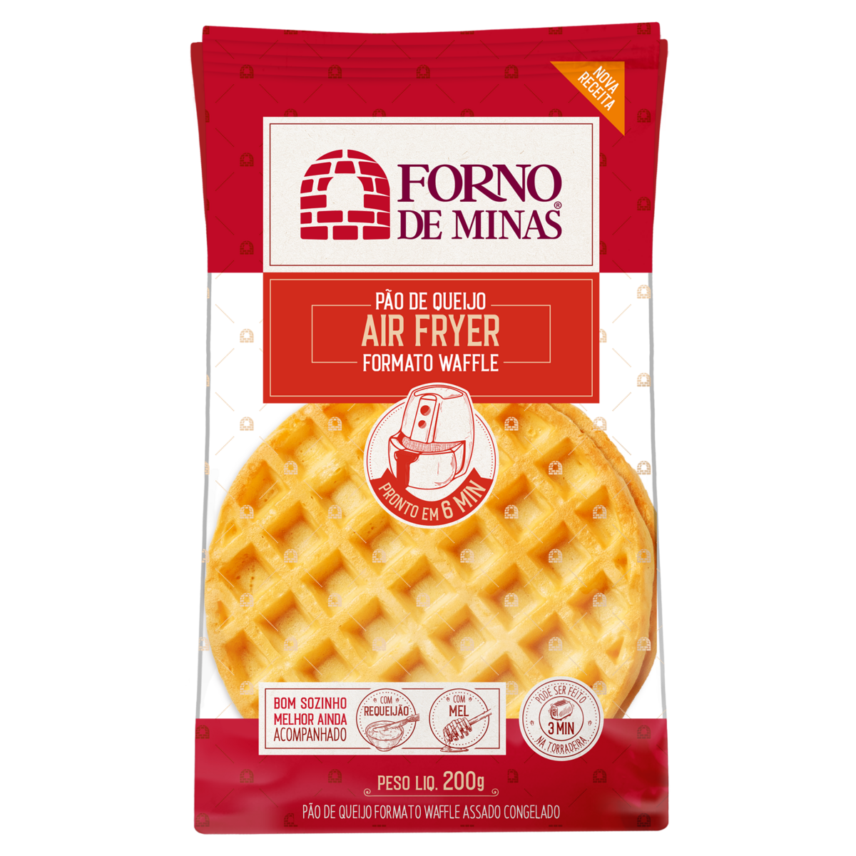 Pao De Queijo Waffe Forno De Minas 200g