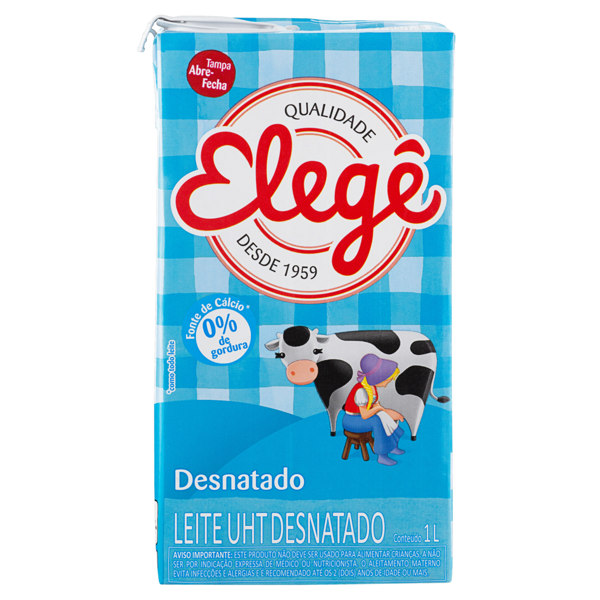 Leite Longa Vida Elege 1l