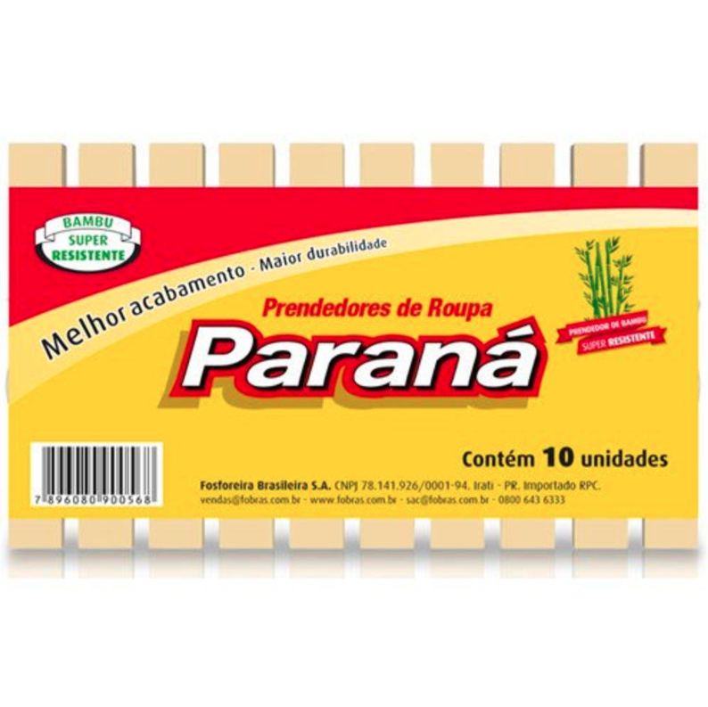 Prendedor De Roupa Parana 10un