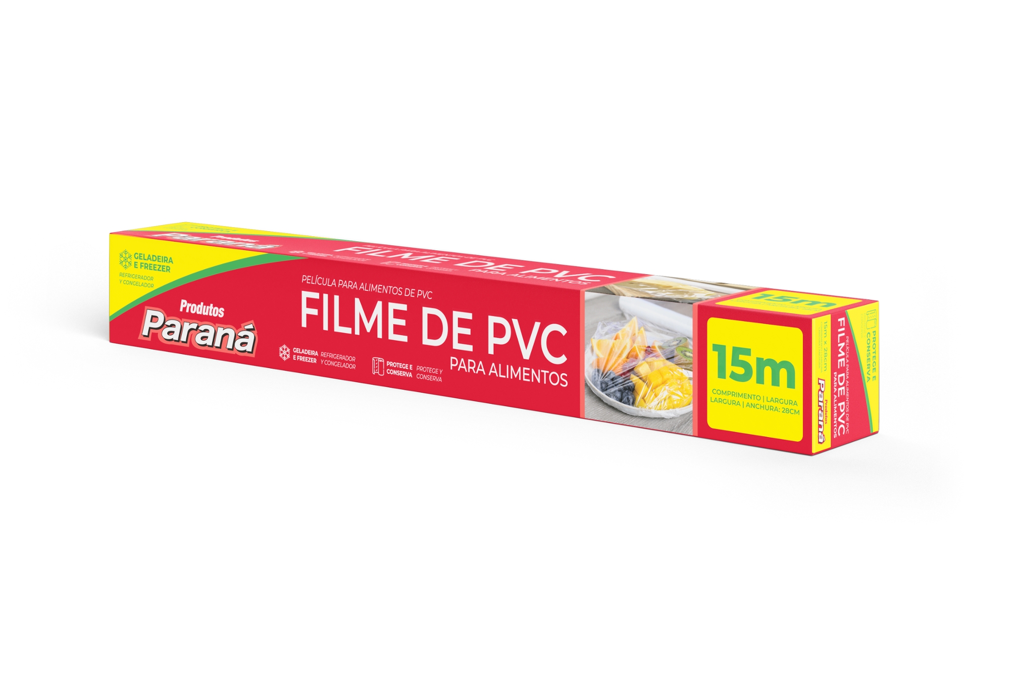 Rolinho Filme Pvc Parana 15m x 28m