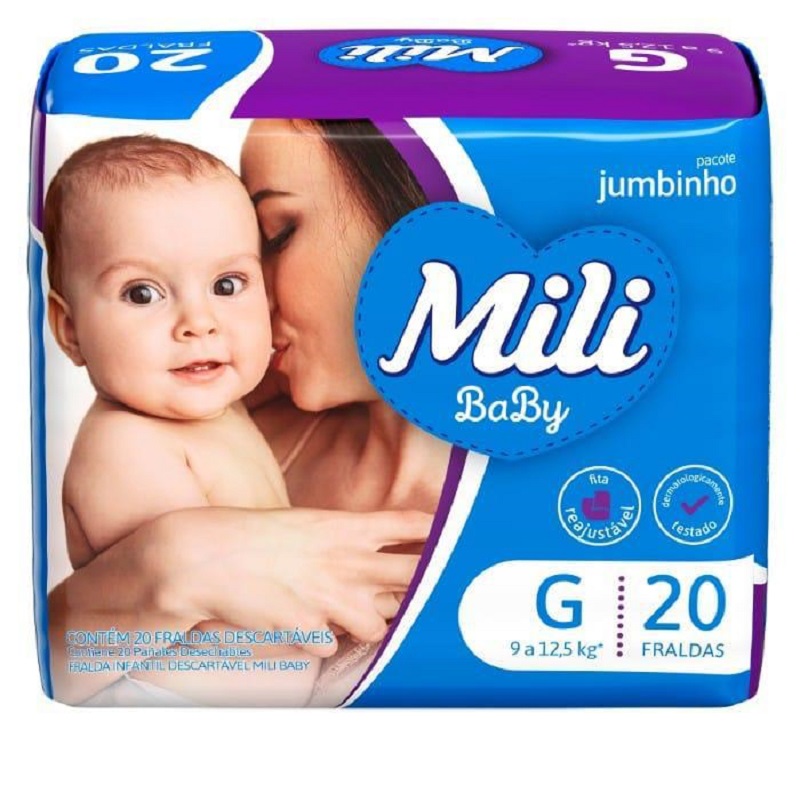 Fralda Mili Jumbinho g C/20 Und