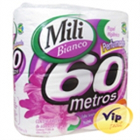Papel Higienico Mili Bianco 60m C/4un