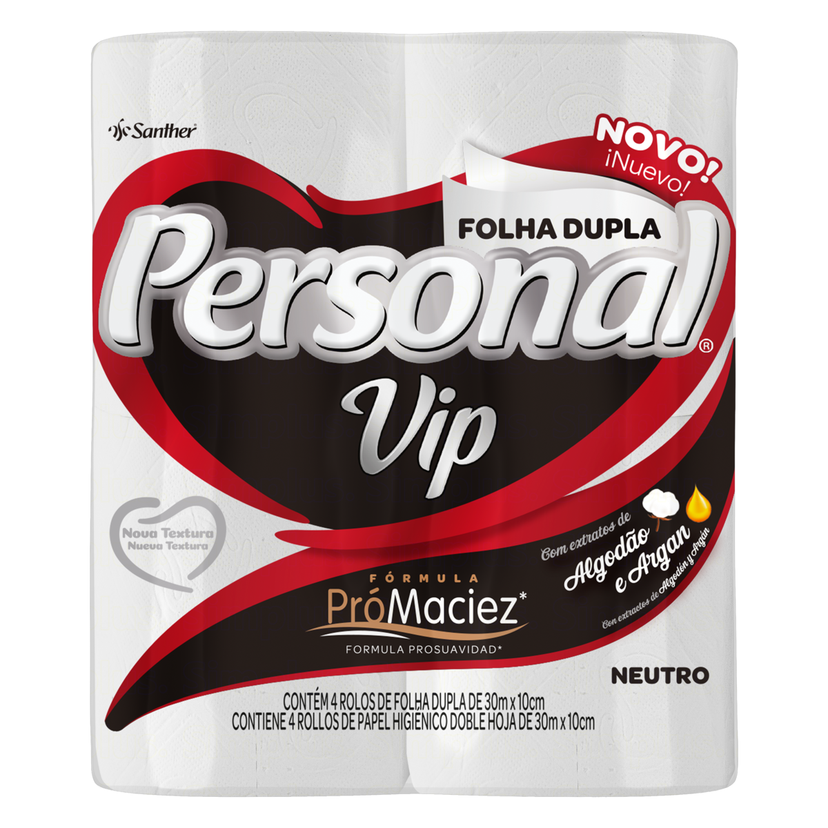Papel Higienico Personal Vip Neut Folha