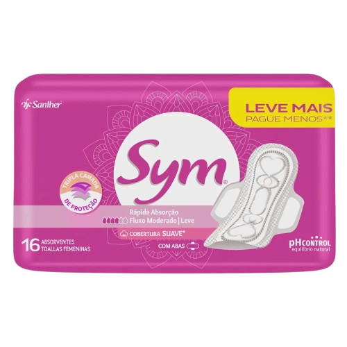 Absorvente Sym Total Protect Suave Lv16/Pg14un