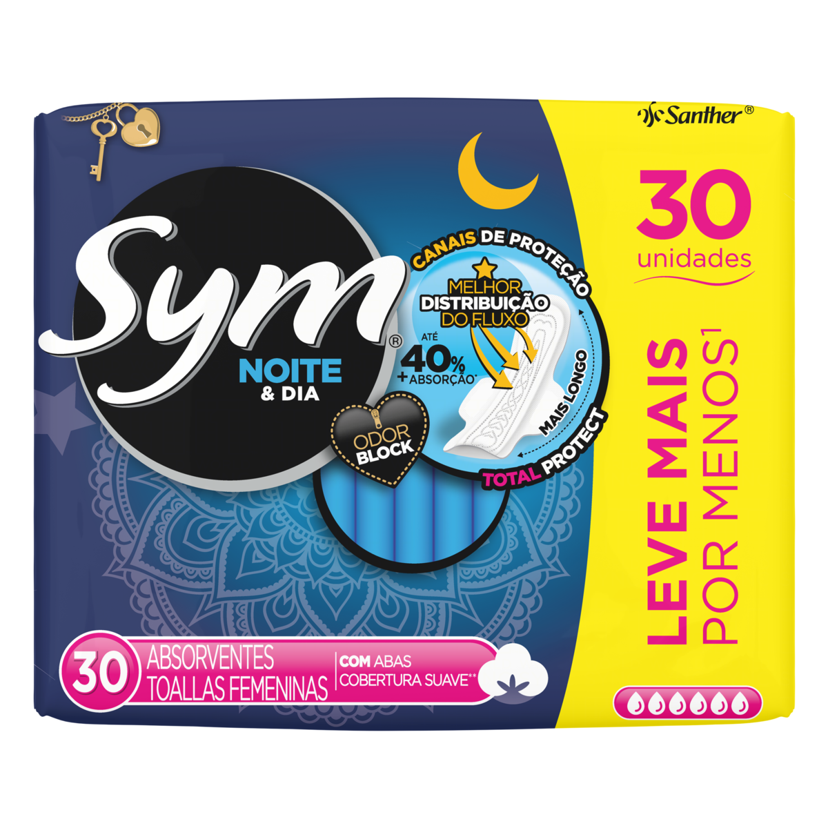 Absorvente Sym N&d Suave 30un