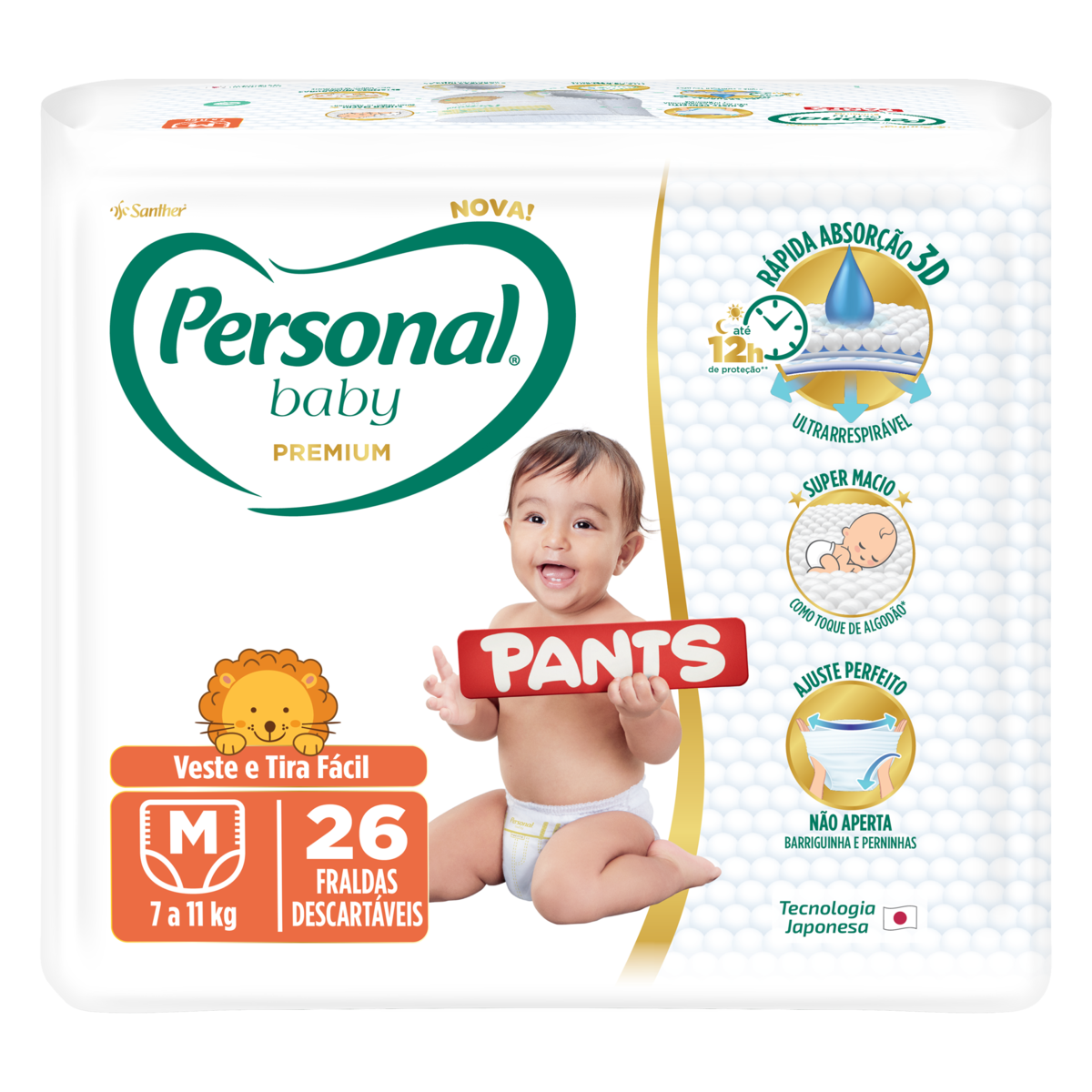 Fralda Descartaveis Personal m 26un