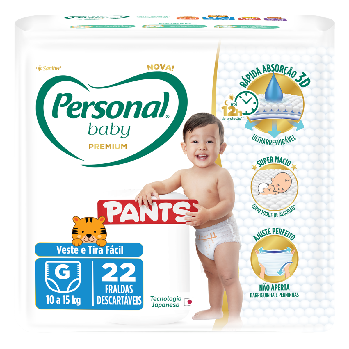 Fralda Descartaveis Personal g 22un
