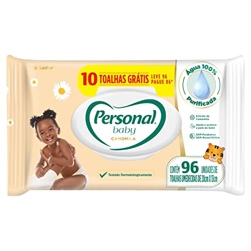 Toalhas Umedecidos Personal Baby C/96un