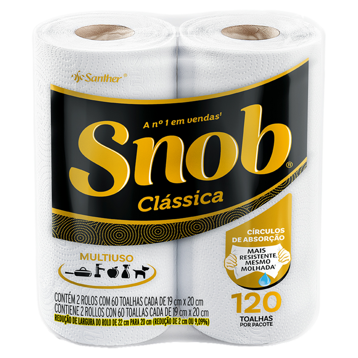 Papel Toalha Snob C/2