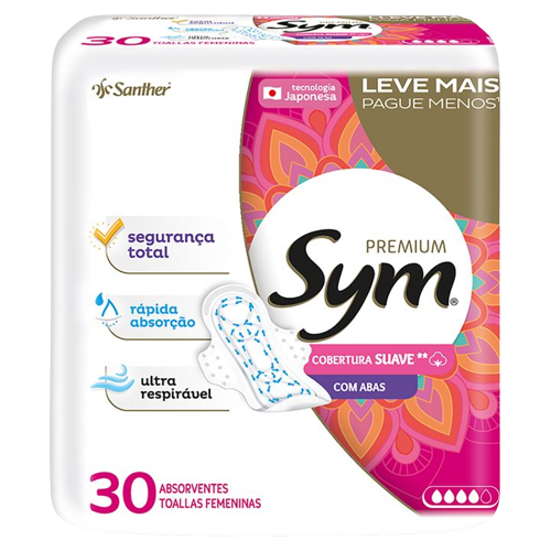 Absorvente Sym Premium Suave 30und