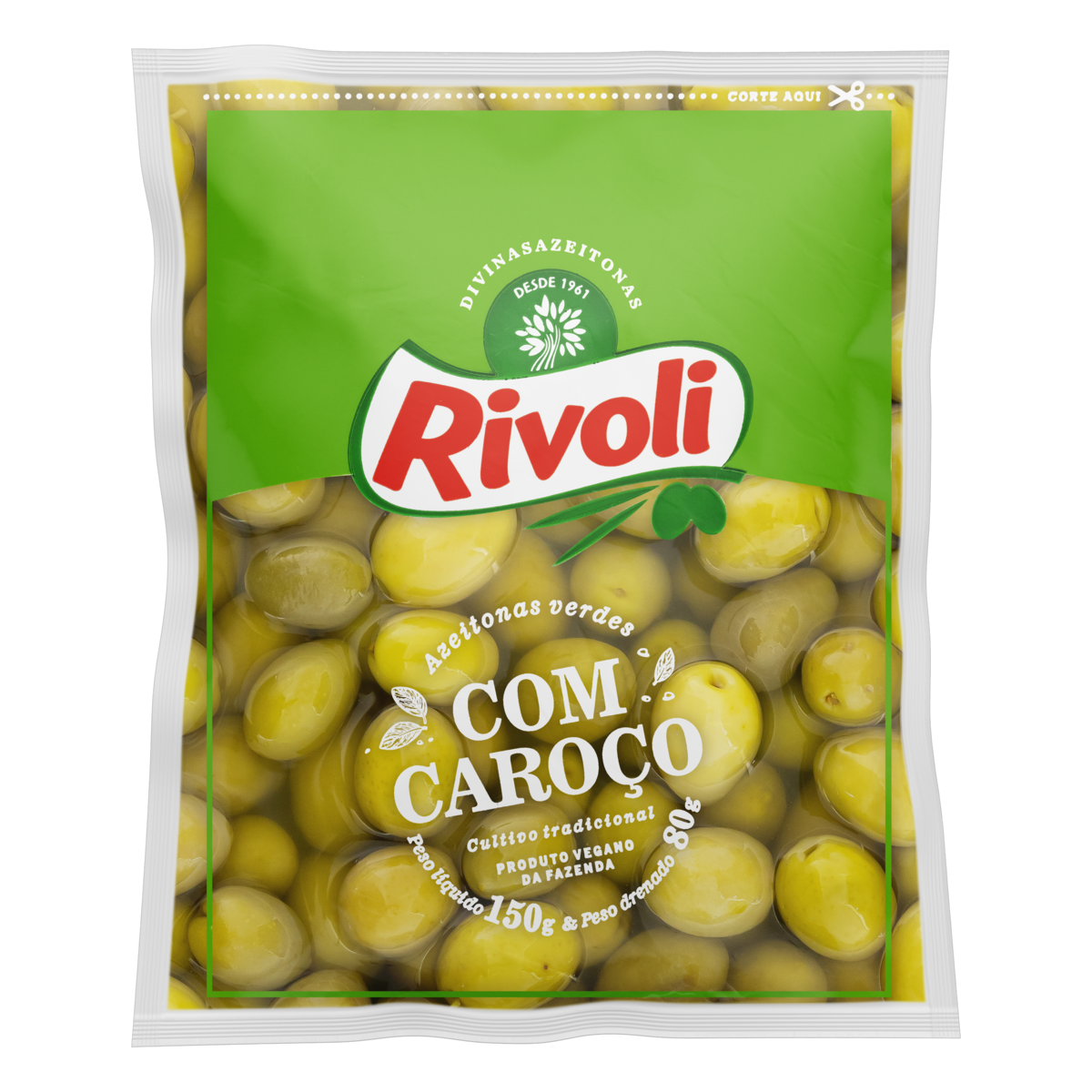 Azeitona Verde Rivoli Sc 80g