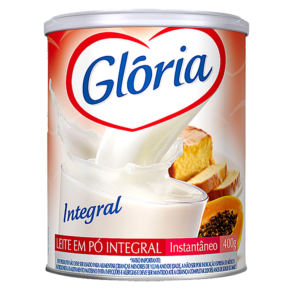 Leite Po Gloria Integral Instantaneo 400
