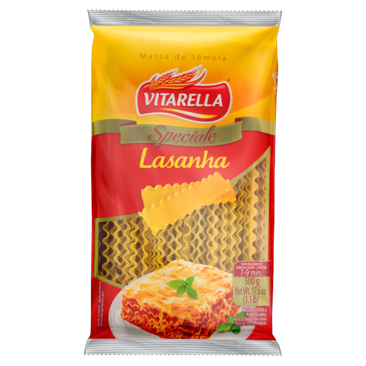 Massa Lasanha Vitarella 500g
