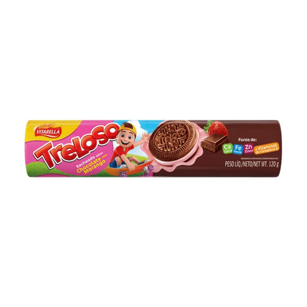Biscoito Recheado Treloso 120g