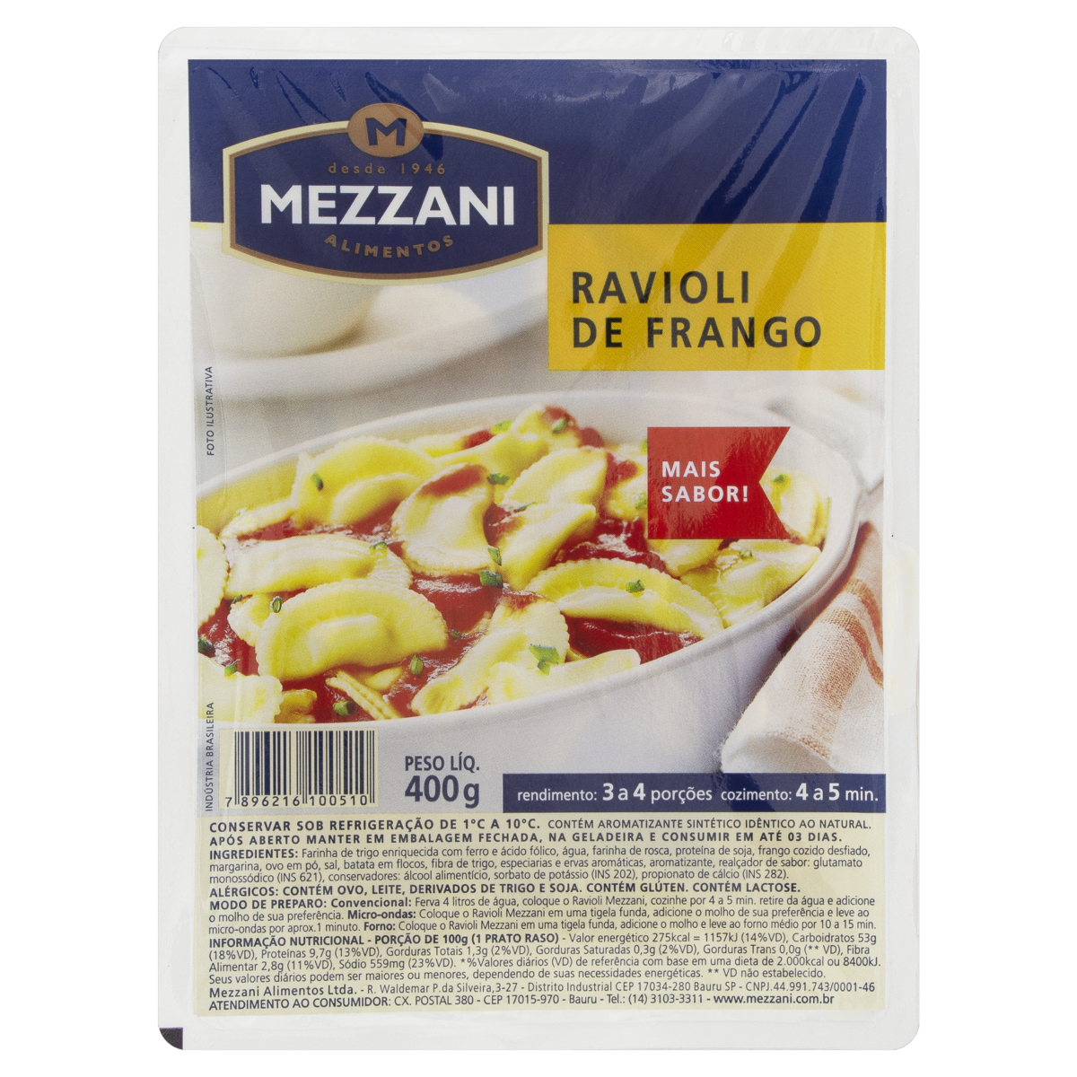 Ravioli Mezzani 400g